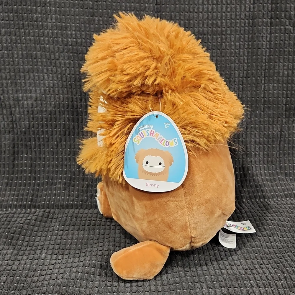 NWT Squishmallows 8" "Benny" Brown Bigfoot Plush - Picture 2 of 4